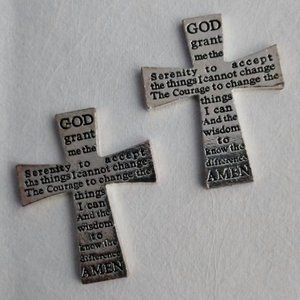 Serenity Prayer Pocket Cross 2 Pack